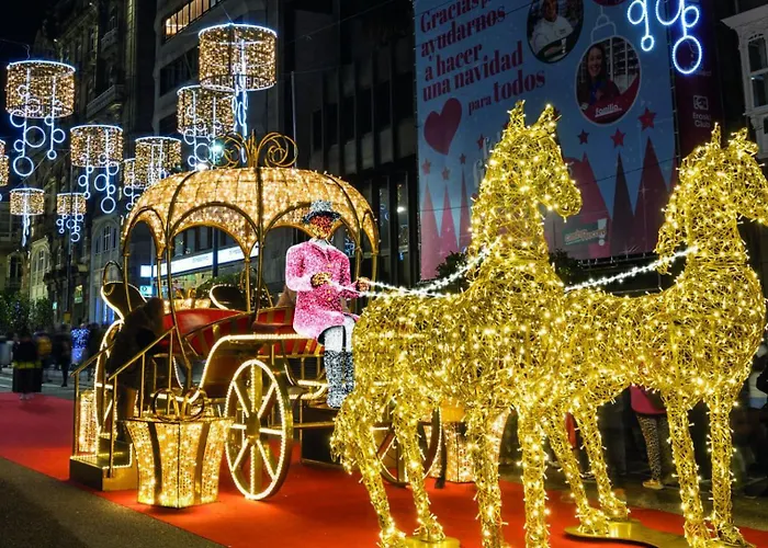 Iluminado Festivo Cerca Del Centro Appartement Comarca de Vigo